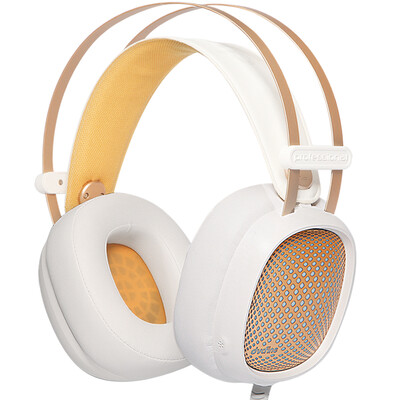 

First impression G20 high-fidelity head-on-type listening level gaming gaming headset with wheat with colorful lights white
