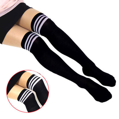 

Girls Over The Knee Thigh High Cotton Socks Stockings Leggings Women Ladies