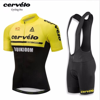 

Tour de France 2018 pro team Cervelo man women short sleeve cycling jersey kit summer breathable bicycle clothing MTB bike jersey