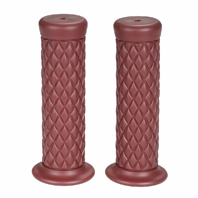 

Universal 78 22MM Vintage rubber Motorcycle handle grips coffee Motorbike handlebar grips 4 Colors Available