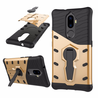 

Goowiiz Phone Case For Lenovo K8 NoteK8 Plus Luxury Armor TPUPC Silicone Hard Bracket Prevent falling