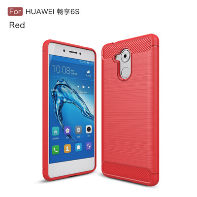 

Goowiiz Phone Case For Huawei Honor Enjoy 6S6C Fashion Slim Carbon Fiber TPU Soft Silicone