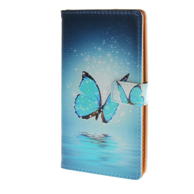 

MOONCASE Case for Motorola Moto X2 XT1097 Premium PU Leather Flip Wallet Style and Kickstand Design Case Cover / a08