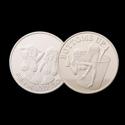 

2018 New GoldSilver Russian Sexy girl Coin Luck Collection Arts Gifts Commemorative