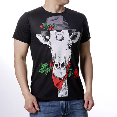 

Mens Printed O-Neck Short Sleeve T-Shirts