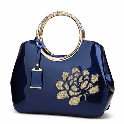 

CAROLING ANGEL Bright Solid Patent Leather Women Fashion Bags Ladies Simple Luxury Handbags Casual Shoulder Messenger Bags Totebag