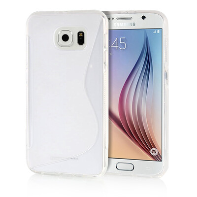 

MOONCASE S - Line Soft Flexible Silicone Gel TPU Skin Shell Back ЧЕХОЛ ДЛЯ Samsung Galaxy S6 Clear