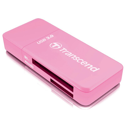 

Transcend USB 30 RDF5 SD High Speed ​​Card Reader Pink
