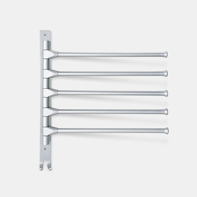 

QUATREFOIL Rotating Towel Rack Space Aluminum Punch-free Nail Towel Rack Bathroom Storage Rack