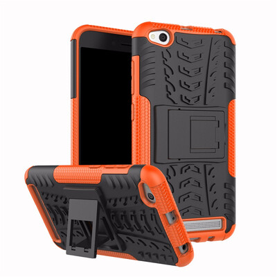 

Goowiiz Phone Case For Xiaomi Redmi 55A5 PlusNote 5 India Armor Tire Texture Rugged Protection PCTPU Silicone