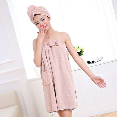 

Cntomlv 1 Peice High Quality Microfiber Soft Hair Dry Cap For ShortLong Hair Comfortable Cute Swimming Beach Bath Towel Dress