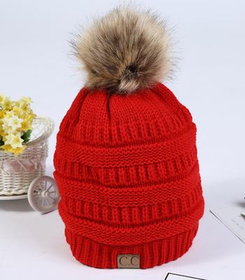 

Outdoor warm wool cap Korean version of winter knitting hat accessories