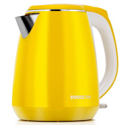 

Pentium POVOS electric kettle 15L double insulation food grade 304 stainless steel yellow S1557