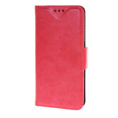 

MOONCASE Case for Samsung Galaxy S6 Case Wallet Card Slot with Kickstand Flip Leather Back Case Cover Hot pink