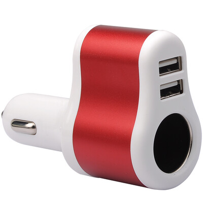 

Ferguson (cabos) F068012 Автомобильное зарядное устройство Dual usb Автомобильное зарядное устройство Одно нажатие двух сигарет Одна кружка Triple 2A Зарядное устройство Зажигалка для автомобильного зарядного устройства Red