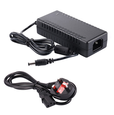 

COOLM Universal AC 100-240V to DC 48V 2A Power Adapter Supply Charger Transformer 96W For LED Light CCTV with Cord Cable