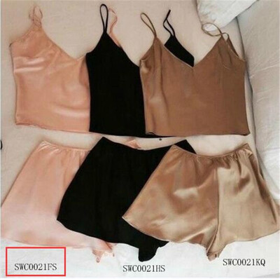 

Womens Sexy Camisole & Hot Pants 2-Piece Suit