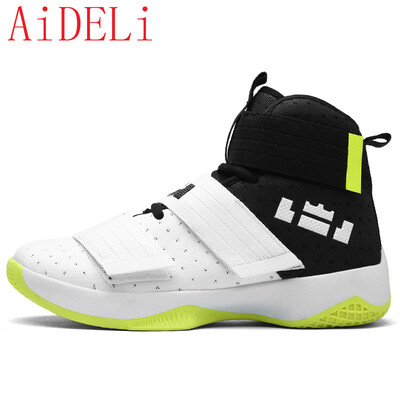 

AiDELi Couple models breathable camouflage basketball shoes non-slip wear rubber bottom shoes