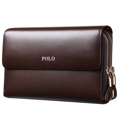 

POLO men large capacity cowhide hand bag business bag 50001-3 wealthy blue