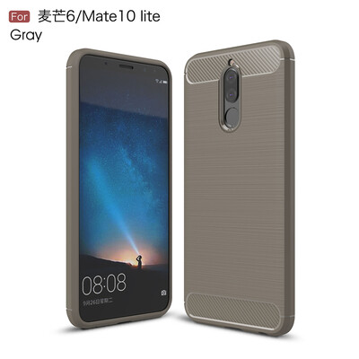

Goowiiz Phone Case For Huawei Maimang 6Mate 10 LiteNova 2iHonor 9i Fashion Slim Carbon Fiber TPU Soft Silicone