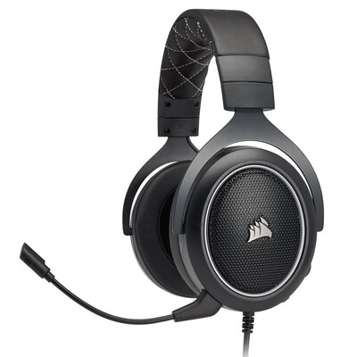 

USCORSAIR HS60 Surround White Surround 71 Channel Gaming Headset 35mmUSB Dual Interface