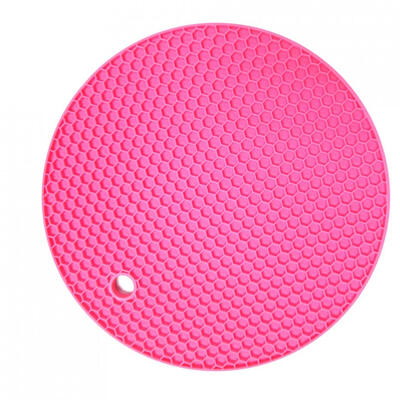 

Cntomlv 18cm Round Silicone Non-slip Heat Resistant Mat Coaster Cushion Placemat Pot Holder Kitchen Accessories