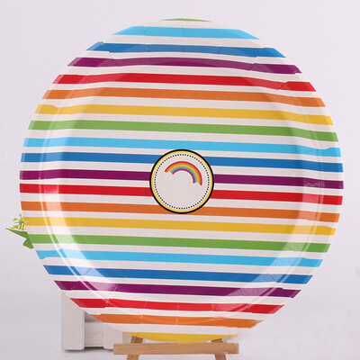 

FANLUS 9inch 20-Count Round Paper Dinner Plates Happi Tree Sweet Baby birthday party decorations supplies Various specifications