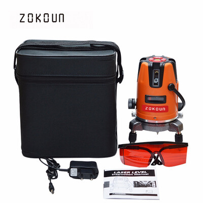 

5 Lines 6 Points Laser Level 360 Degrees 635nm Auto self leveling Vertical Horizontal line with Tilt Function