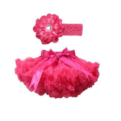 

Buenos Ninos Girls Tutu Chiffon Petticoat Set with Flower Headband