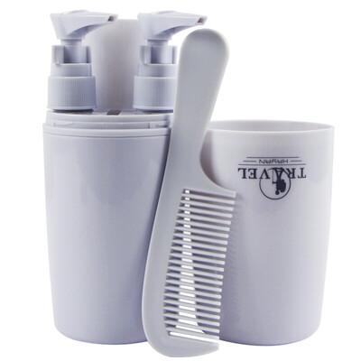 

Gagarin travel wash cups bottling portable wash bag waterproof female men travel outdoor travel set toiletries gray blue
