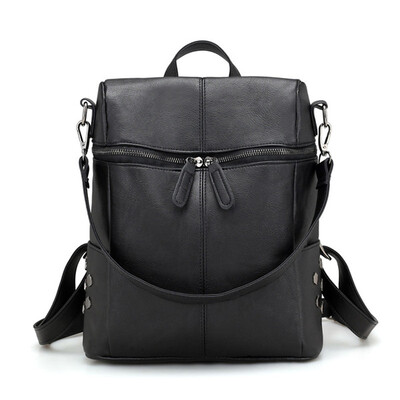 

Women Fashion Rivets Wild Satchel School Bookbag Shoulders Bag Backpack