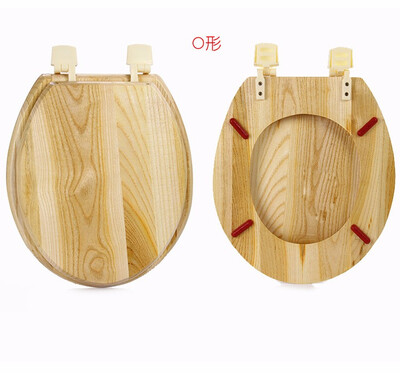 

Toilet Cover Environmental Protection Safety Toilet Covers Pure Wood Thickening Solid Toilet Lid