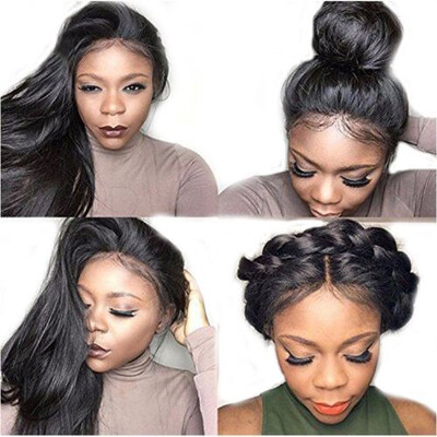 

180 Pre Plucked Full Lace Wig With Baby Hair Straight Brazilian Human Hair Wigs For Women Dolago