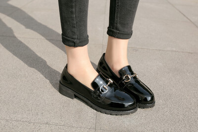 

womens Leather Shoes Seasons set foot ladys casual shoes wear leather girls shoes