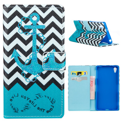 

MOONCASE ЧЕХОЛ ДЛЯ Sony Xperia Z2 Flip PU Leather Fold Wallet Card Slot Kickstand Back [Pattern series] /a20