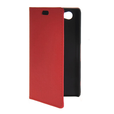 

MOONCASE Slim Leather Flip Wallet Card Pouch with Kickstand Shell Back Case Cover for Sony Xperia A2 Red