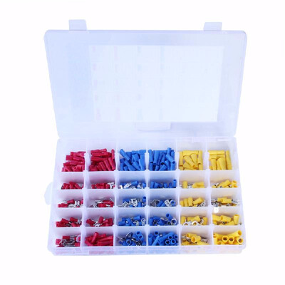 

480Pcs Insulated Wiring Terminals Wire Connectors Assortment Electrical Crimp Terminals Kit