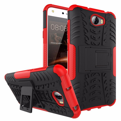 

Goowiiz Phone Case For Huawei Y3 IIY5 II Armor Tire Texture Rugged Protection PCTPU Full Protection