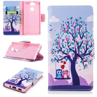 

BEFOSPEY Painting PU LeatherSoft TPU Card Slot Stand Wallet Case For Sony Xperia XA252"2018