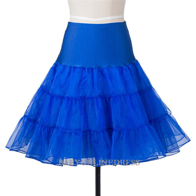 

2018 Cheap Womens 50s Vintage Skater Skirt Ruffle Tutu Petticoat Skirts Fluffy Skirts Rockabilly Swing Underskirt
