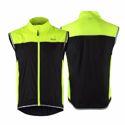 

Sleeveless Coat Jacket Running Cycling Bicycle Vest Windproof FOR MEN Blue E6B4