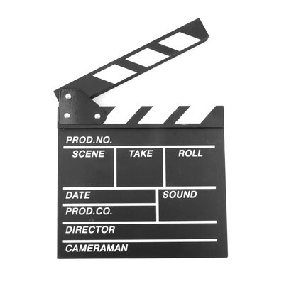 

Директор видео сцены Clapperboard TV Movie Клэппер Совет Фильм Шифер Вырезать Опора
