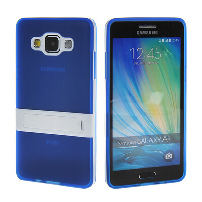 

MOONCASE Soft Flexible Silicone Gel TPU Skin Stand Shell Back ЧЕХОЛ ДЛЯ Samsung Galaxy A5 Blue