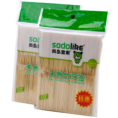 

Jingdong supermarket Shang Island IKEA sodolike toothpick natural bamboo toothpick 1000 loaded