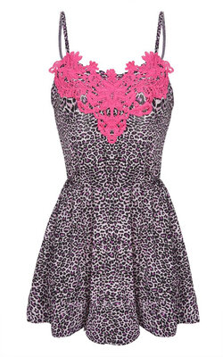 

Stylish Lady Women Summer Short Dress Sexy Leopard Spaghetti Strap Mini Dress