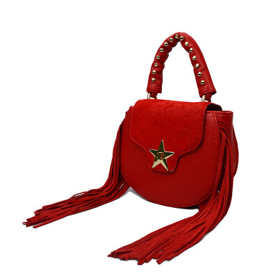 

New winter women genuine leather handbags real horsehair tassel bag shoulder bag fashion messenger bags fashion tote bag