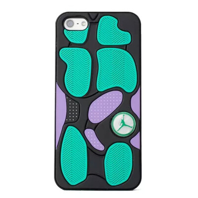 

MITI Новое прибытие 3D Иордания подошва ПВХ Резиновые Jumpman 8 Шаблоны телефон случаях задняя крышка для Iphone 5 5S Бесплатная доставка