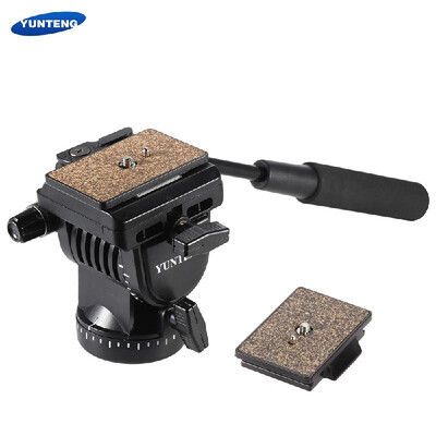

YUNTENG YT950 Professional DSLR Camera Video Fluid Drag Tilt Pan Damping Head with Handle Two Quick Release Plates for Nikon Cano