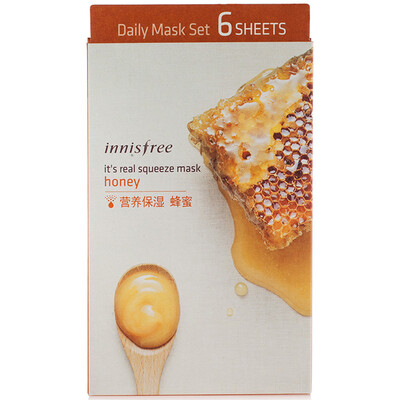

Innisfree) really fresh moisturizing mask - honey 20ml * 6 (moisturizing moisturizing sleep skin care skin care products