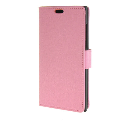 

MOONCASE Vivid colors Leather Wallet Card Slot Bracket Back чехол для BlackBerry Leap pink
